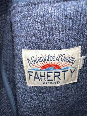 Faherty Heather Blue Knit Blazer